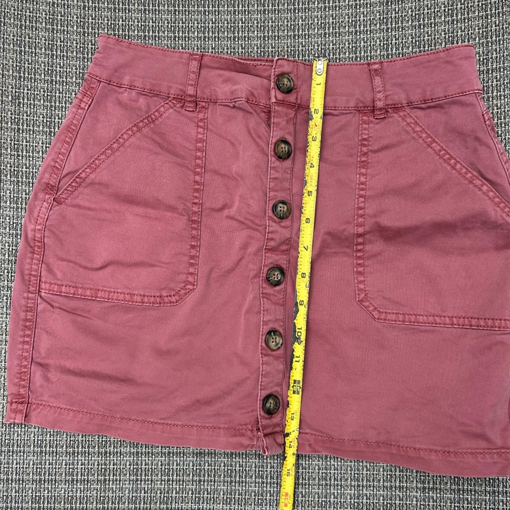 Garage Mauve Button-Down Mini Skirt - Picture 6 of 6
